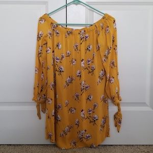 Forever 21 Off the Shoulder Floral Dress